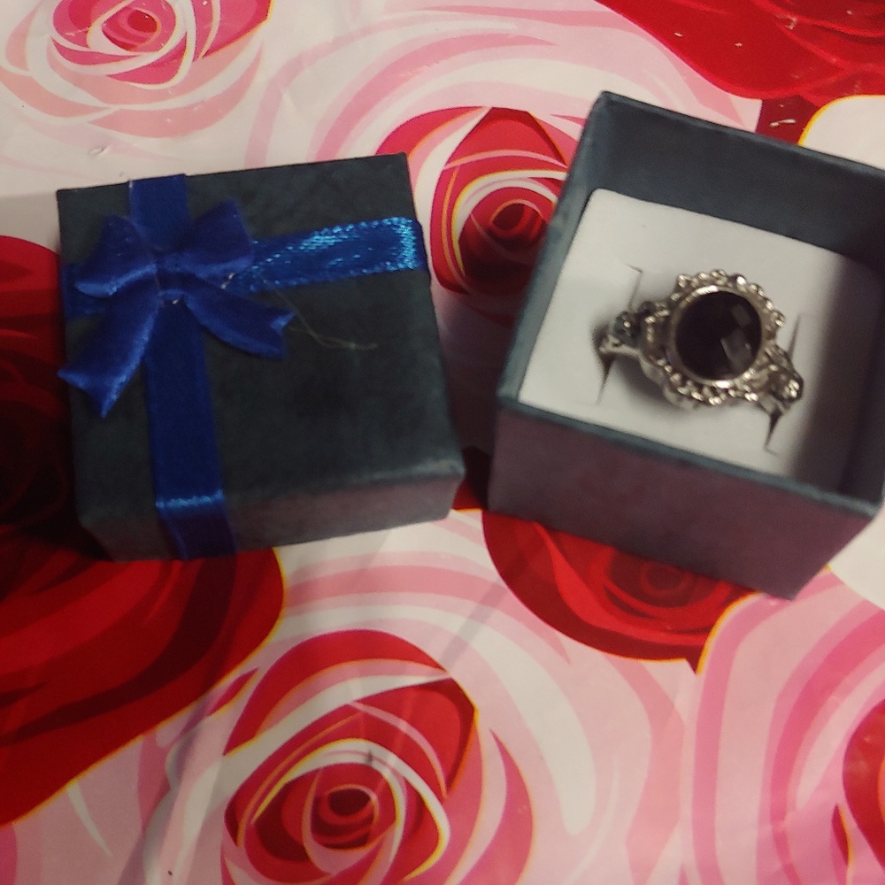 Black Onyx Gemstone Ring